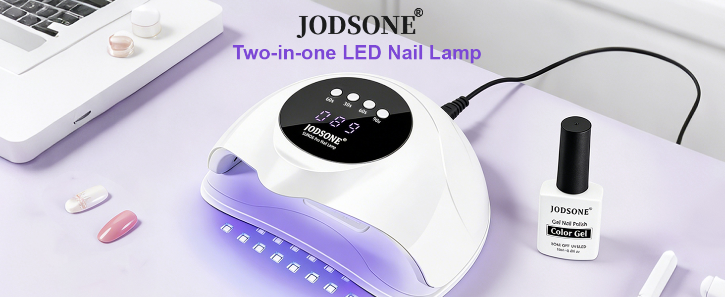 JODSONE 320W UV LED лампа для нігтів з автосенсором, 72 світлодіодів, 4 таймери (10/30/60/99s) – професійний нагрівач для гель-лаку, гелевих та акрилових нігтів, підходить для пальців та ніг
