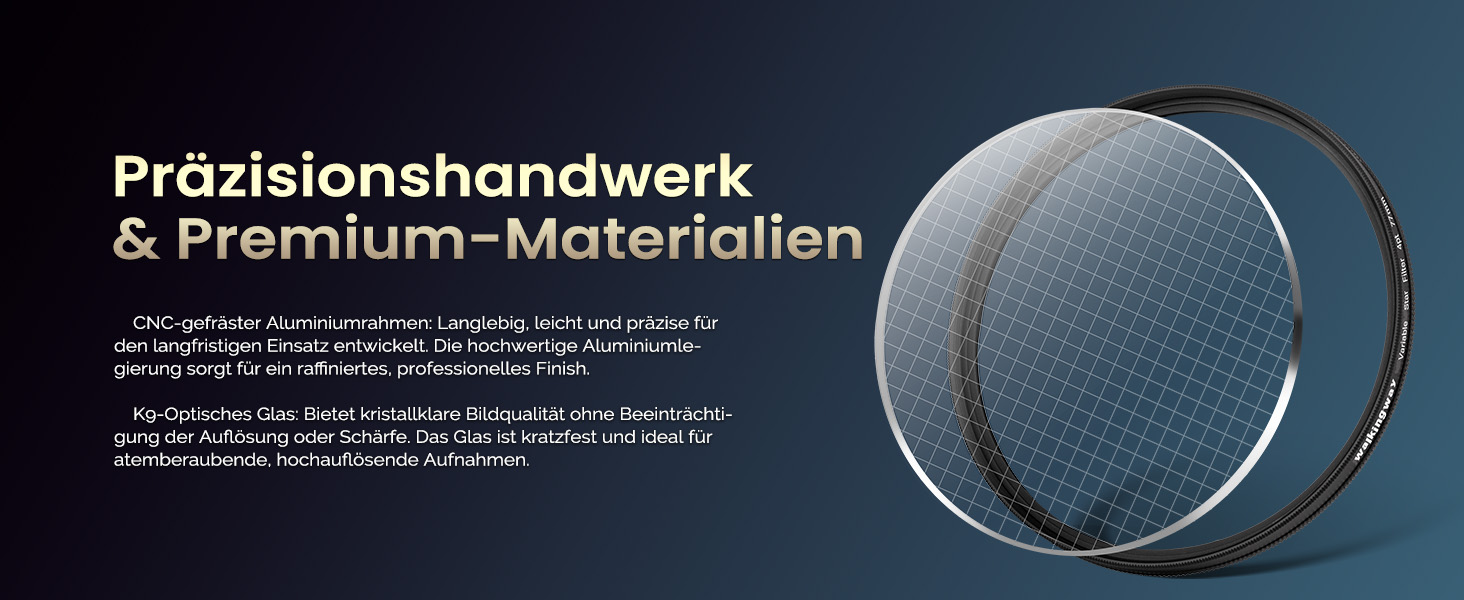 4-променевий зірковий фільтр Walking Way 58 мм - зірковий ефект, оптичне скло, регульований, алюмінієвий каркас