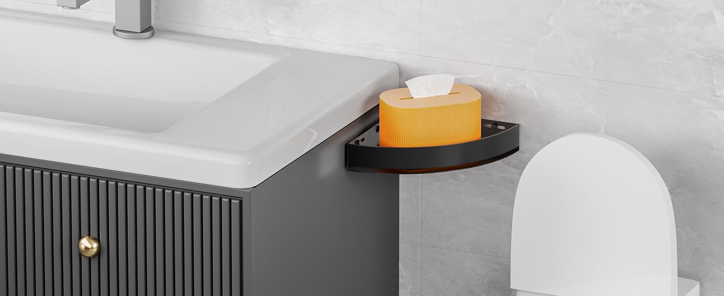 Поличка для душу без свердління, кутова, з нержавіючої сталі, з алюмінію, чорна - 2 шт.