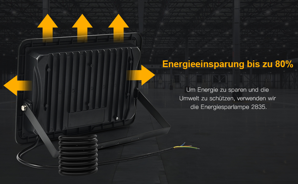 Світлодіодний прожектор для вулиці IP66, 150W, 6500K, 5000Лм, водонепроникний, для двору, гаража, саду