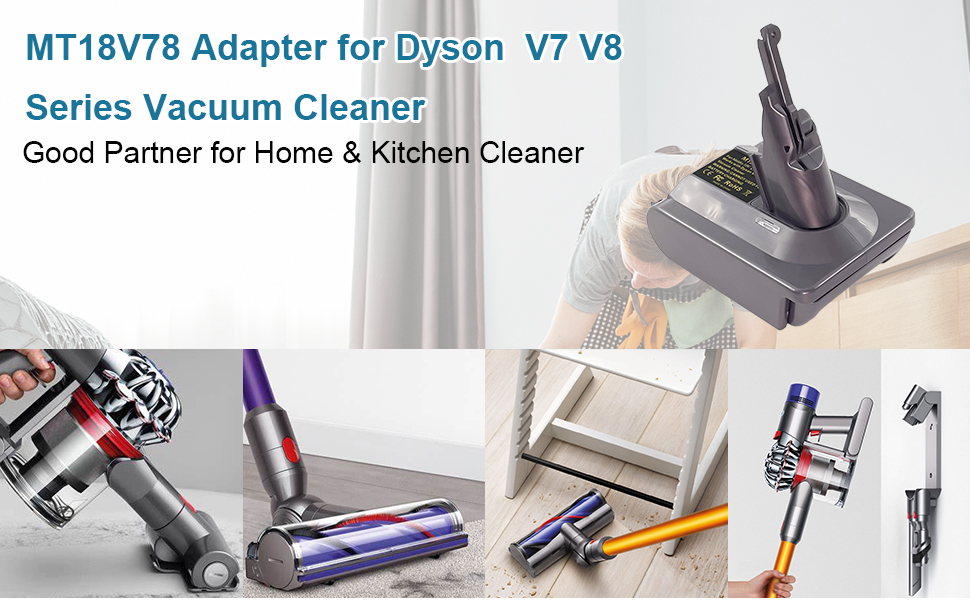 Адаптер для акумулятора Makita 18V на Dyson V7 V8 (MT18V7V8) - сумісний з Fluffy, Animal, Trigger