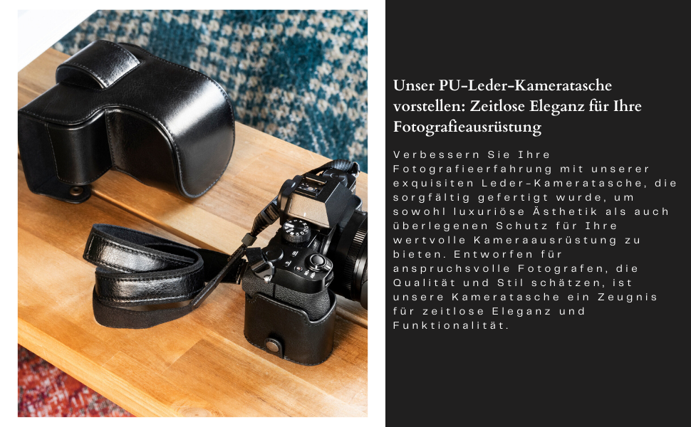 Сумка для фотоапарата MegaGear Panasonic Lumix DC-ZS70/LX10/ZS60/ZS100/LX15/TZ95/TZ90/TZ80/TZ100 сіра шкіряна з ременем