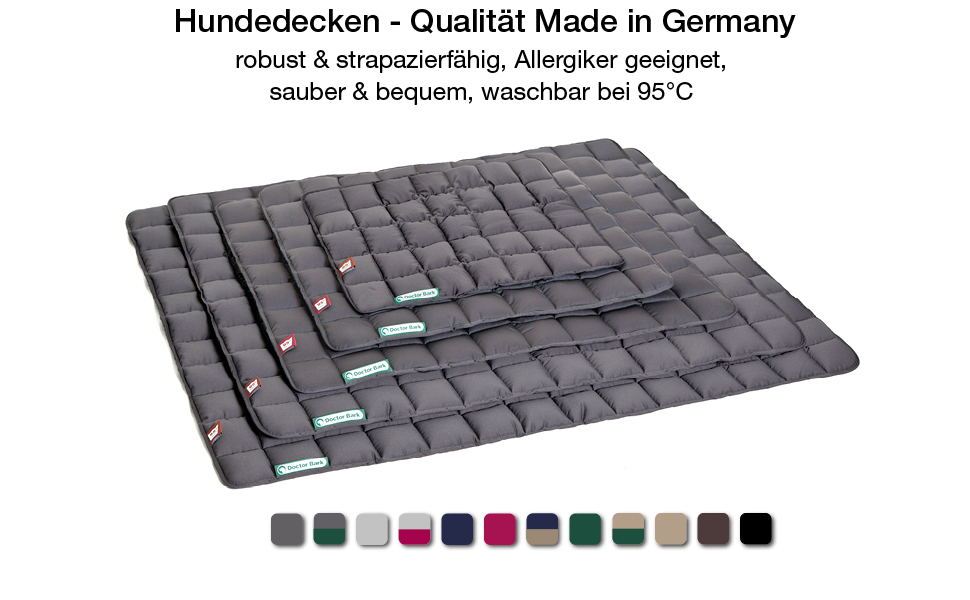 М'яка та якісна лежанка для собак Doctor Bark, розмір L, 100x80 см, сіра, для великих собак, міцна, для дому та вулиці, можна прати до 95°C