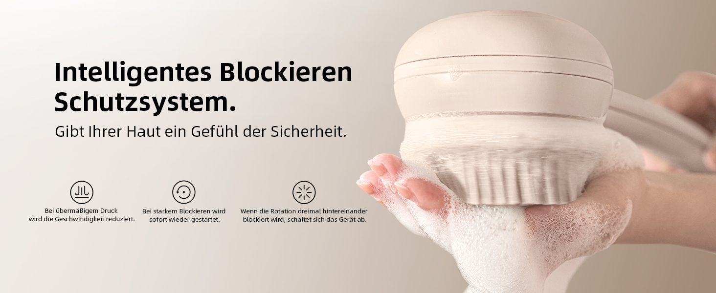 Електрична щітка для спини Gentle Exfoliating, з довгим ручним, для глибокого очищення, для жінок, чоловіків, літніх людей, рожевого кольору