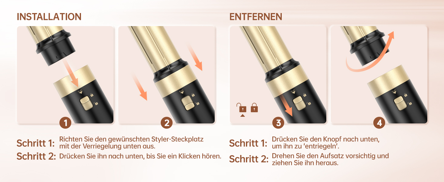 Webeauty Airstyler 7-в-1: Фен-щітка, плойка, випрямляч, 110000 об/хв, 25 м/с, 500 млн негативних іонів
