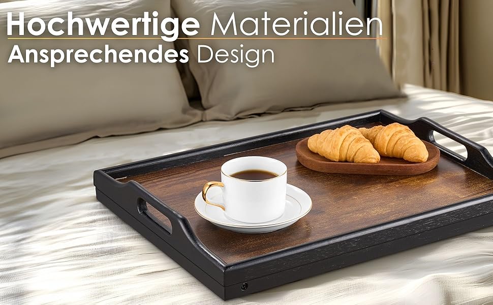 Складаний бамбуковий столик з регулюванням висоти для ліжка та дивана (22,5-32 см) – ноутбук, сніданок, стійка для ноутбука, сніданок, вінтажний колір, бамбук