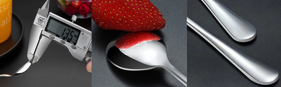 Набір ложок DoubleS Lange Latte Macchiato: 6 шт. з нержавіючої сталі для кави, чаю, коктейлів та десертів