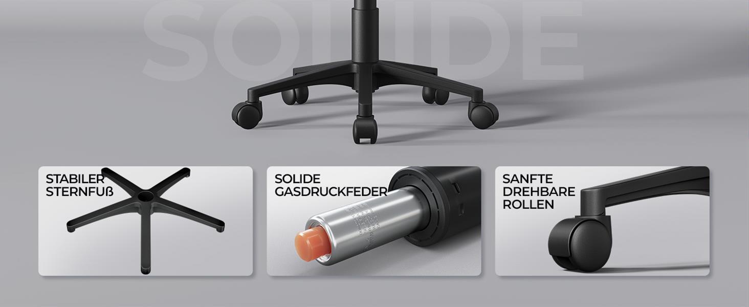 Офісний крісло Yaheetech ергономічне, комп'ютерне з сітчастою спинкою, з підлокітниками, для офісу та дому, чорне, до 136 кг, з регулюванням висоти та функцією гойдання