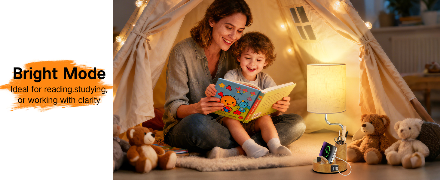 Настільна лампа LED OUTON 2 шт. з USB-A та USB-C, торшери для спальні, вітальні, офісу, з тримачем для телефону та ручок, кераміка, тепле світло 2700K