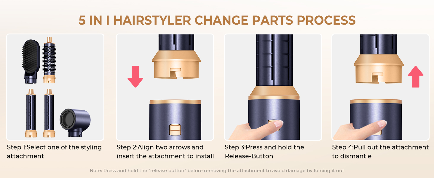 Набір для укладки волосся Neue Air Styler: іонізатор, фен-щітка, 32 мм локони, для об'єму, сушіння, випрямлення та локонів. 1000 Вт, 3 температурні режими, блакитний колір