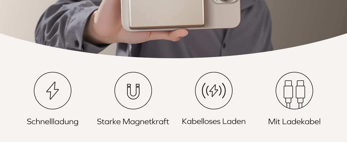 Портативний зарядний пристрій MOMAX 5000mAh з магнітним кріпленням, PD20W, для iPhone, AirPods та Android