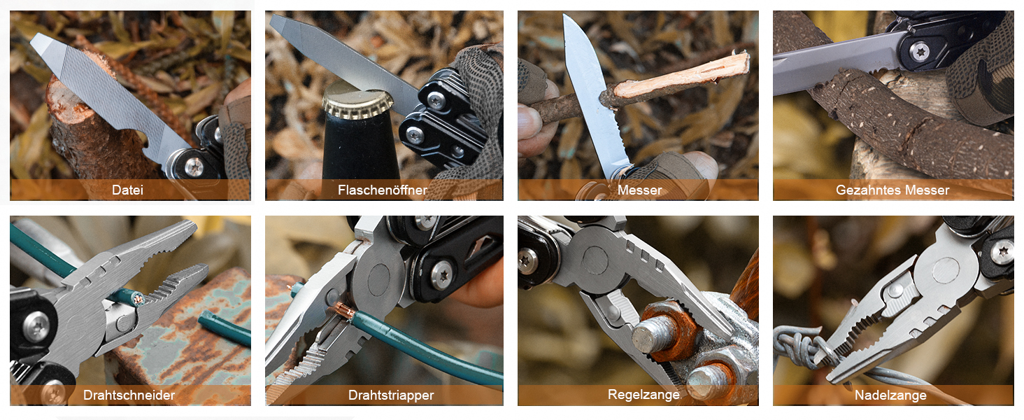 Багатофункціональний інструмент RAXCO 15-в-1: молоток, плоскогубці, мультитул для кемпінгу та подарунок для чоловіків, батька, друзів