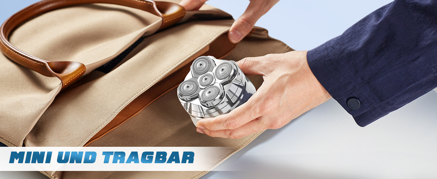 Електричний голковий голкоріз для чоловіків Luctry, 5D магнітний голкоріз для чоловіків з лисою головою, водонепроникний IPX7, для сухого та вологого гоління