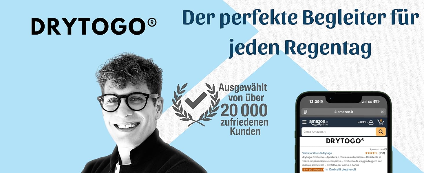 Стійкий до вітру парасолька Rainroyal Drytogo Зелений, Ø100 см: компактний, автоматичний, для жінок та чоловіків