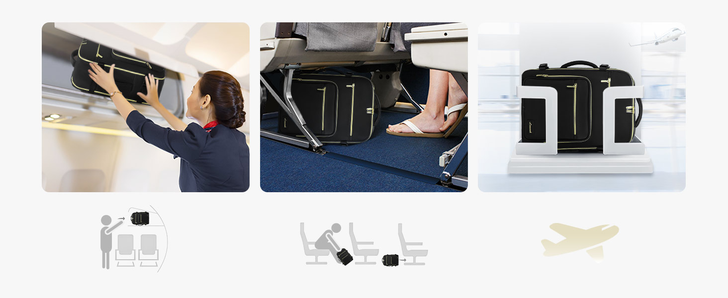 LOVEVOOK Рюкзак ручної поклажі, 40L, для ноутбука 17 дюймів, бежевий, для подорожей