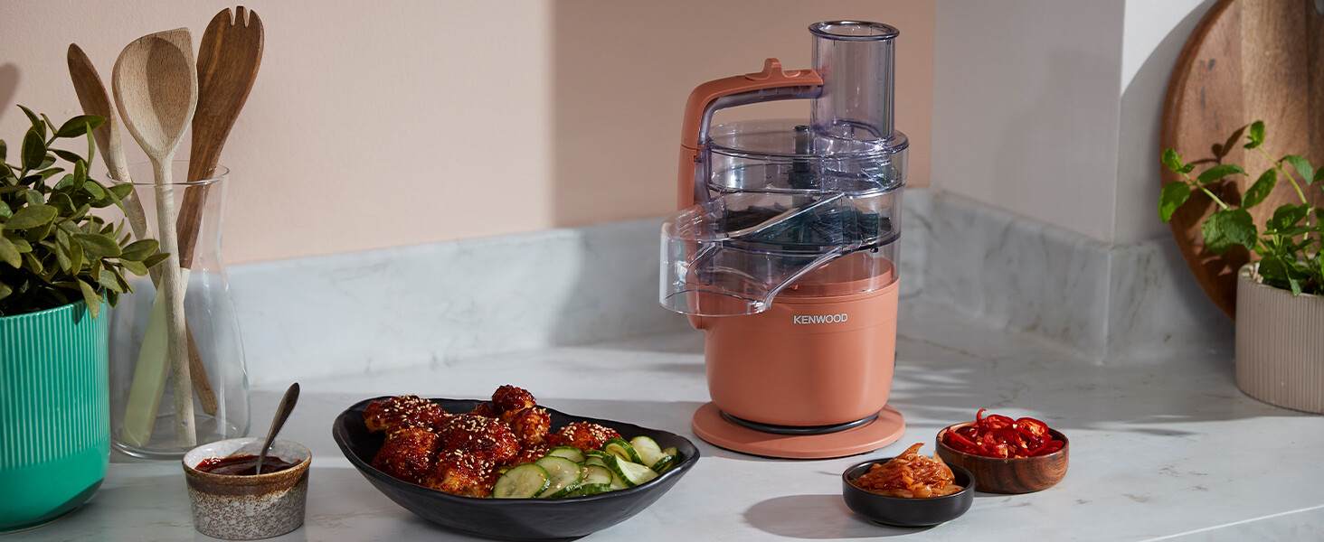 Кухонний комбайн Kenwood MultiPro Go FDP22.130GY, 900 Вт, блакитний, 1.3 л, для нарізки, натирання, пюрування та замішування тіста