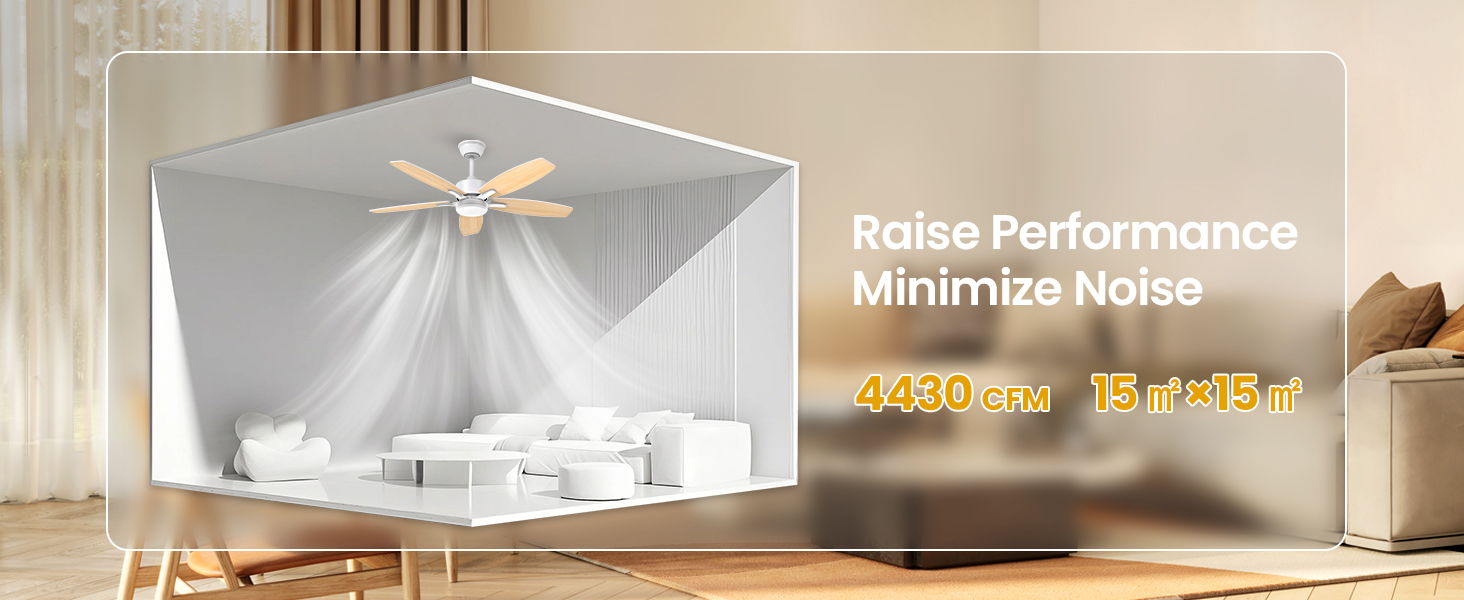 Стелянка вентилятор 106 см з підсвіткою, двосторонні лопаті, тихий вентилятор з LED-лампою та пультом керування, для спальні/вітальні, DC мотор, штанга світлого дерева