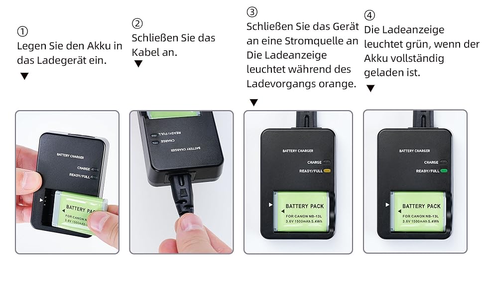 Зарядний пристрій NB-13L для Canon PowerShot G7 X Mark II, G5 X, G7 X, G9 X, G9 X Mark II, SX620 HS, SX720 HS, SX730 HS, SX740 HS (замінник CB-2LHE)