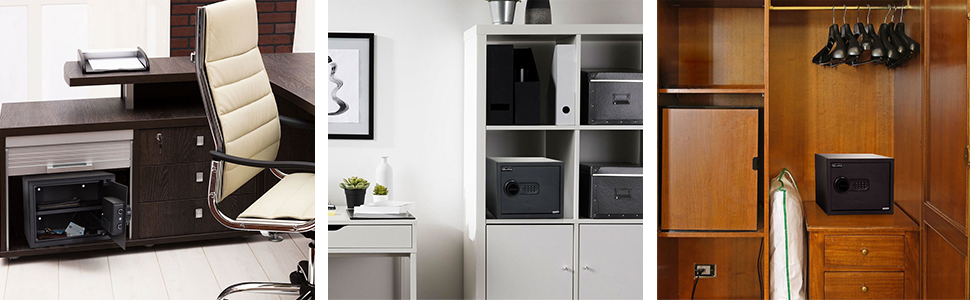 Сейф офісний Tresor COMPACT III, сталевий, чорний, з електронним замком, 20x31x20 см, 27 л