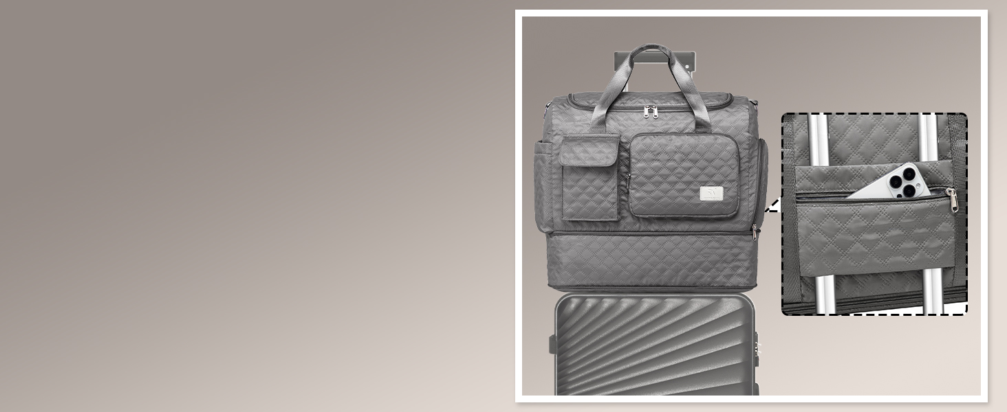 Набір валіз Joyway 6 шт. з TSA-замком, 4 колеса та мультисумка, зелений (сірий)