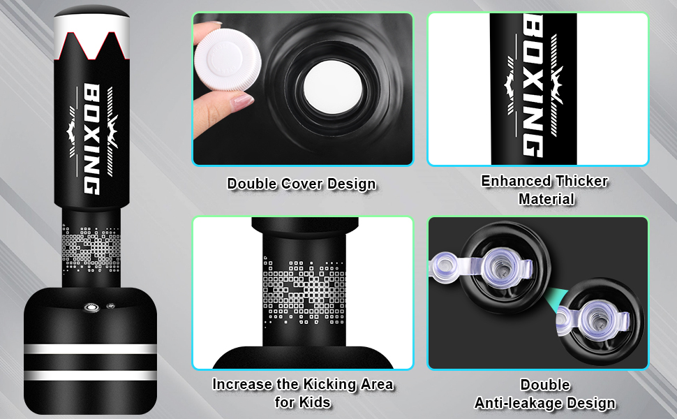 Надувний боксерський мішок для дорослих, стоячий боксерський мішок, самостійний мішок для кікбоксингу, обладнання для тренувань ММА, Муай Тай, фітнесу, стиль гантелі B