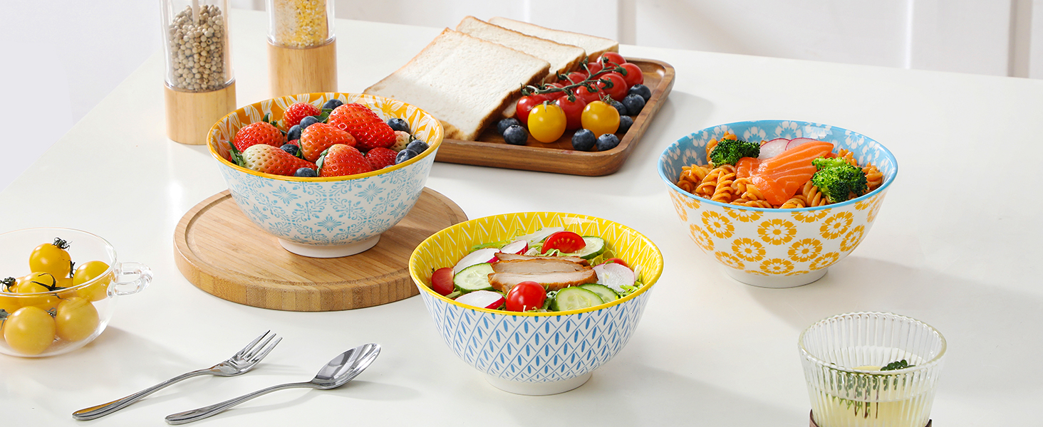 Набір посуду Vancasso Selene для 6 осіб, 24 елементи: тарілки, супові тарілки, десертні тарілки, миски, пастельний фарфор, мікрохвильова піч