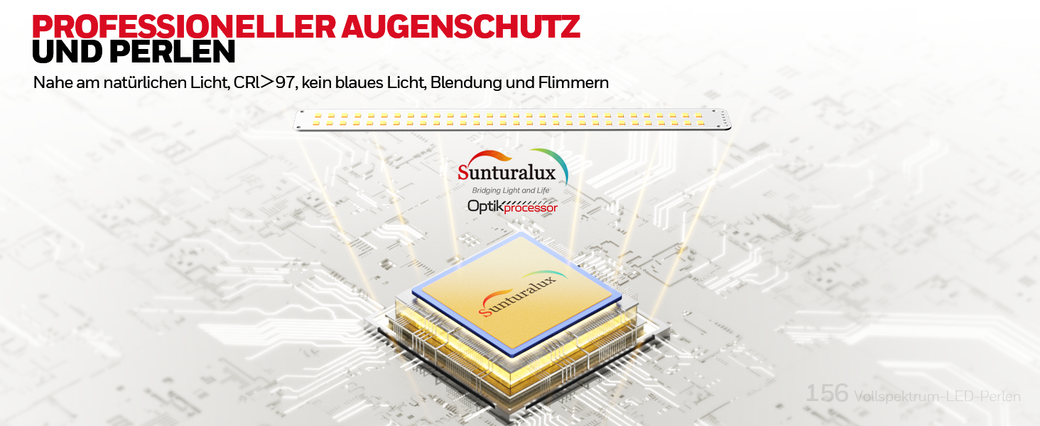 LED лампа для столу Honeywell HJ1 Sunturalux™ - регульована, для офісу та дому, з кріпленням, чорна