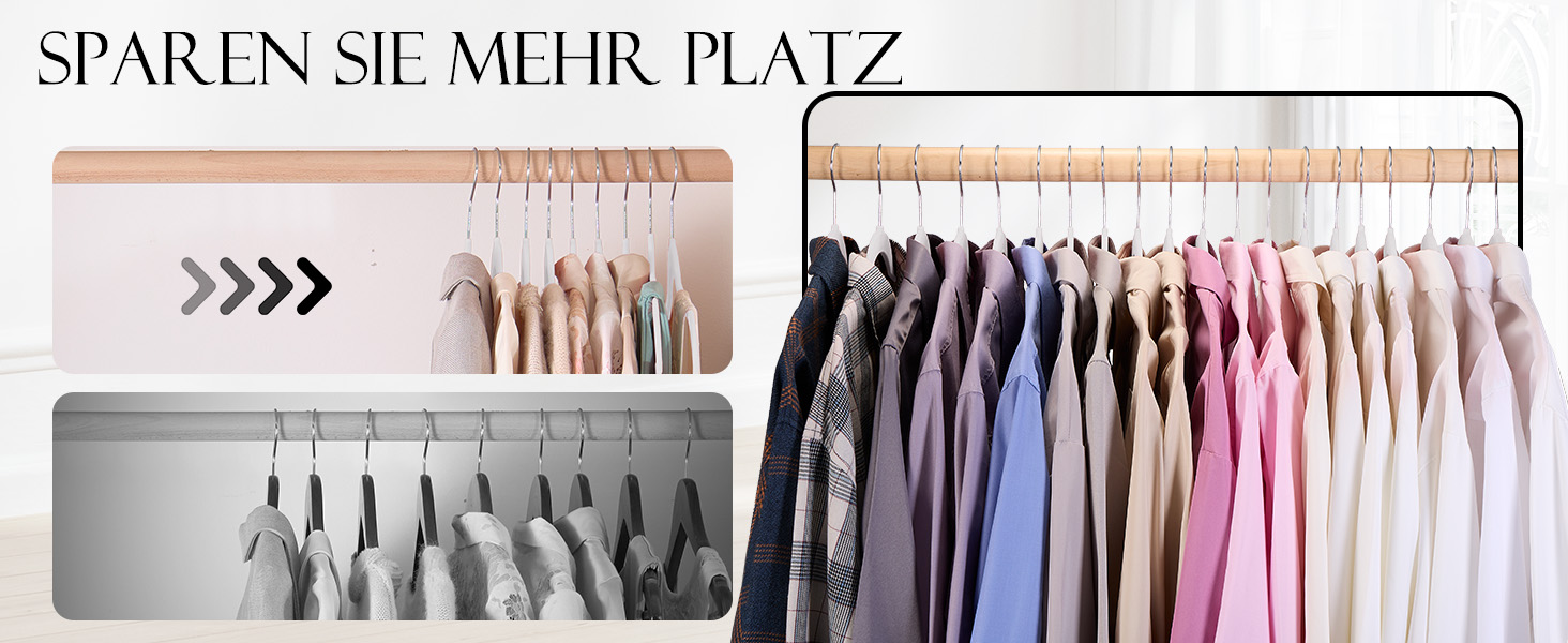 Набір вешалок для одягу HOUSE DAY, 50 шт., велюрова поверхня, нековзкі, обертовий гачок 360°, для сорочок, костюмів, пальто, светрів, штанів, білий