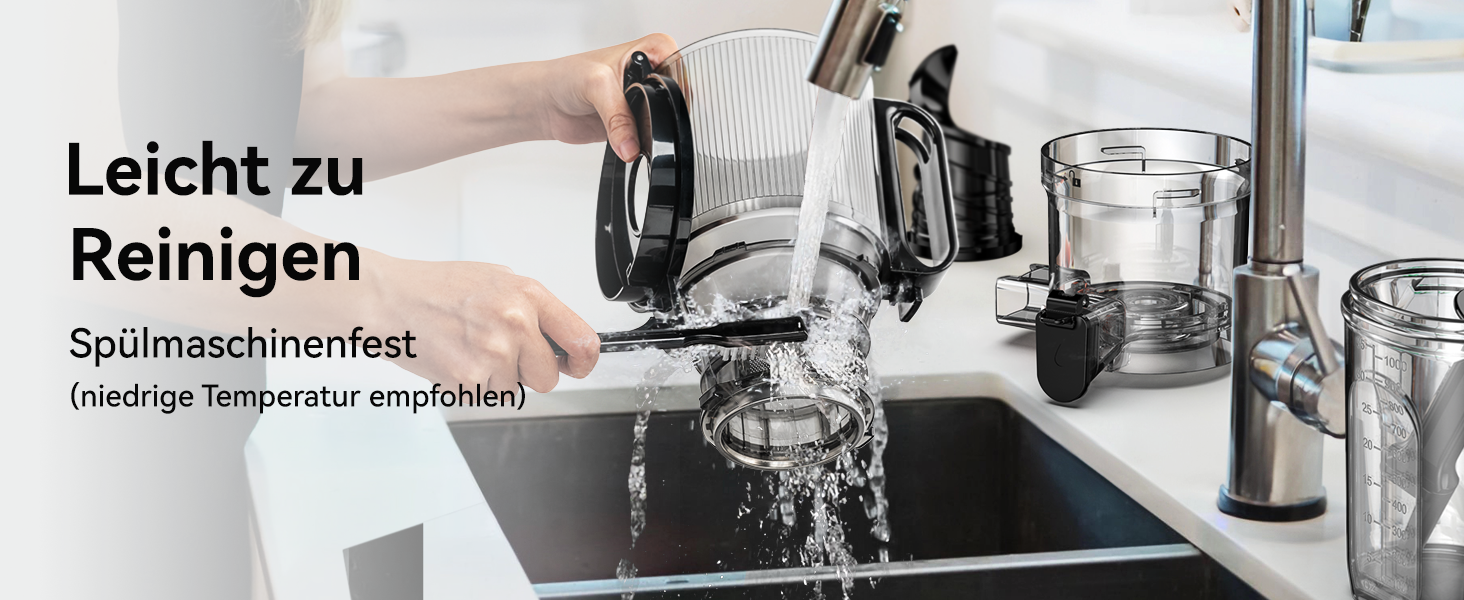 LINKChef повільно-видавлюючий соковитискач Slow Juicer SJ52, 1.8 л, з функцією реверсу, BPA Free
