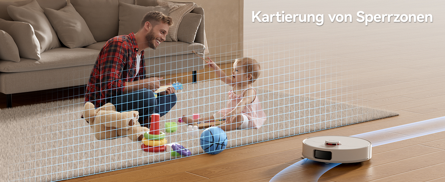 Робот-пилосос JONR T5 Pro з функцією миття, 8150Pa, сушка гарячим повітрям, антизаплутувальні щітки, уникнення перешкод, LiDAR-навігація, док-станція All-in-One