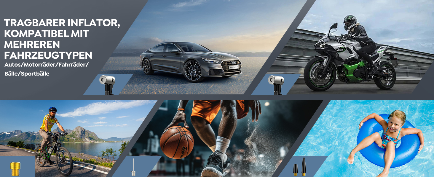 Портативний акумулятор для авто з компресором 150PSI, 7000A, 12V, 8L/10L (бензин/дизель), з запальничкою, LED-ліхтарик B195