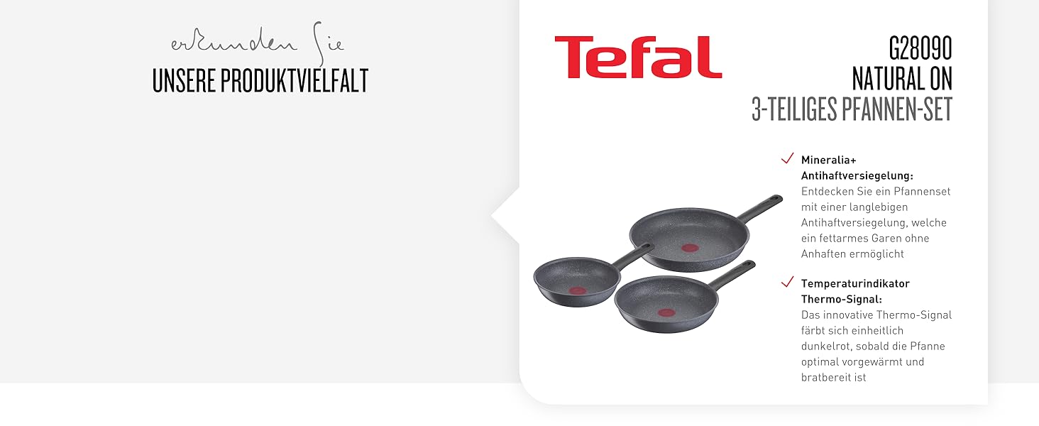 Набір сковорідок Tefal Duetto, 3 предмети (20, 24, 28 см), для індукційних та всіх типів плит