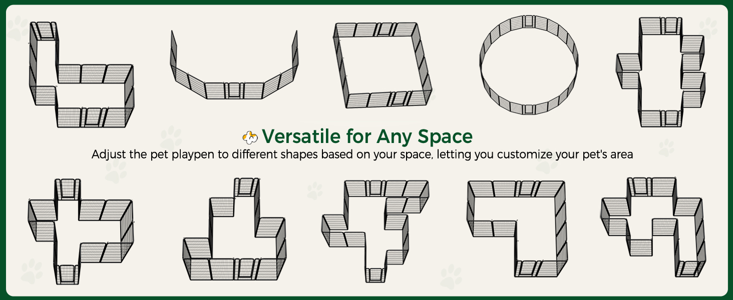 Вольєр для цуценят Yaheetech 16tlg, 120 см, з автоматичним замком, чорний