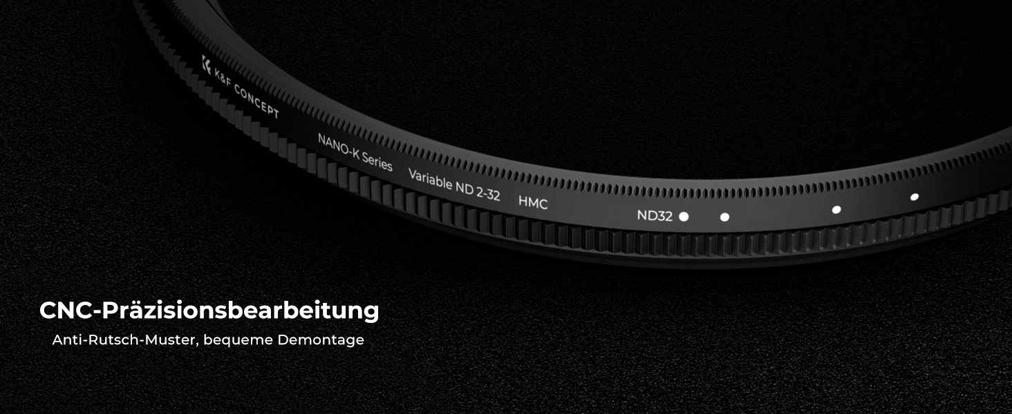 Фільтр ND K&F Concept Nano-K Serie 67mm, змінний (ND2-32, 1-5 ступенів затемнення)