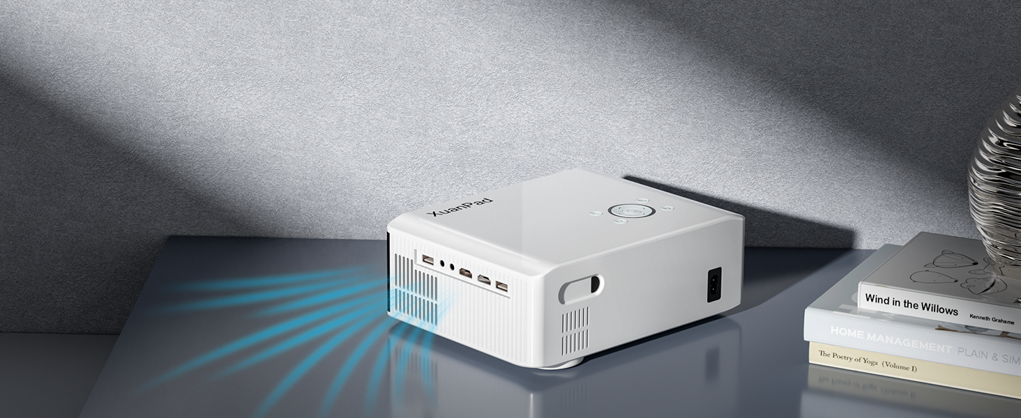 Проектор Smart Beamer 4K з автофокусом TOF 28000L, WiFi6, Bluetooth, обертання 210°, для кінотеатру вдома та на вулиці, сумісний з Netflix, PC, мобільним телефоном