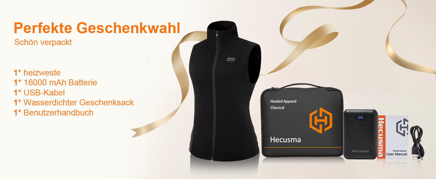 Електрична гріюча жилетка для жінок з Powerbank 16000mAh 7.4V - тепла жилетка для сноубордингу, катання на моториках та активного відпочинку