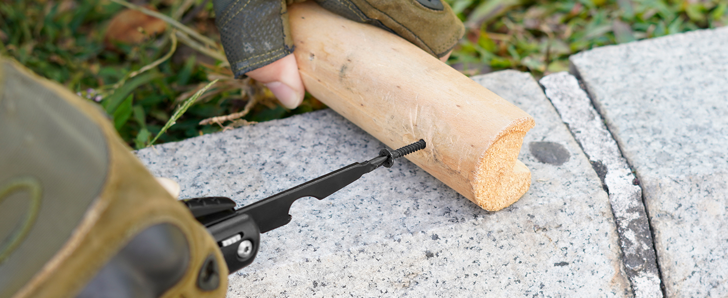 Мультитул BIBURY 12-в-1: молоток, інструменти для чоловіків, подарунок для тата, кемпінг, туризм, виживання