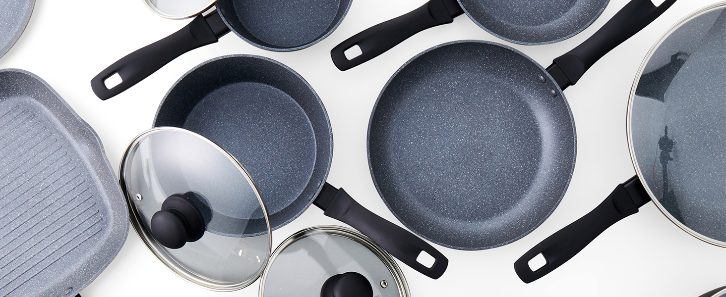 Сковорода Russell Hobbs RH02813EU7 Metallic Marble 28 см антипригарна, універсальна для індукції, грилю та смаження