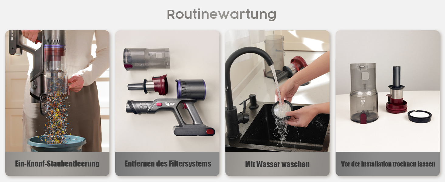 Бездротовий акумуляторний пилосос UNINELL HOME 50000Pa/580W, 70 хвилин роботи, LED-дисплей, антизаплутувана щітка, для твердих поверхонь, килимів, шерсті тварин