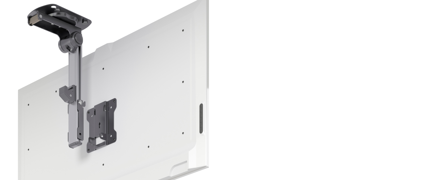 Кронштейн для телевізора стельовий поворотний RICOO 13-32 дюйми VESA 100x100 для плоских, Smart OLED та вигнутих телевізорів