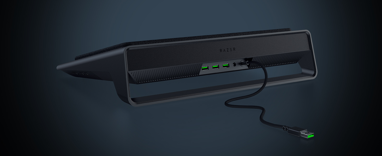 Підставка для ноутбука Razer Adjustable - Регульована, з охолодженням, для ноутбуків до 18 дюймів (регулювання висоти та кута нахилу, міцний алюміній, вентиляційне охолодження)