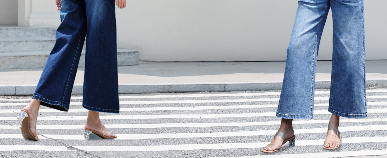 Джинси жіночі Baggy з високою талією, широкі, укорочені прямі, еластичні, літні, колір - темний індиго