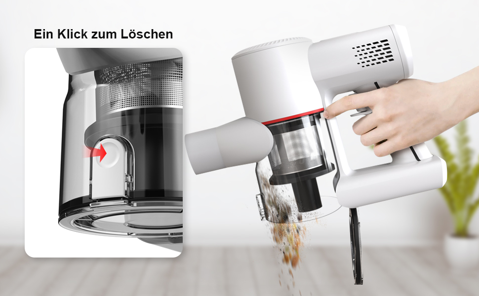 Бездротовий акумуляторний пилосос 3-в-1 з підсвічуванням та дисплеєм для дому та авто - видаляє шерсть тварин, підходить для твердих підлог, килимів