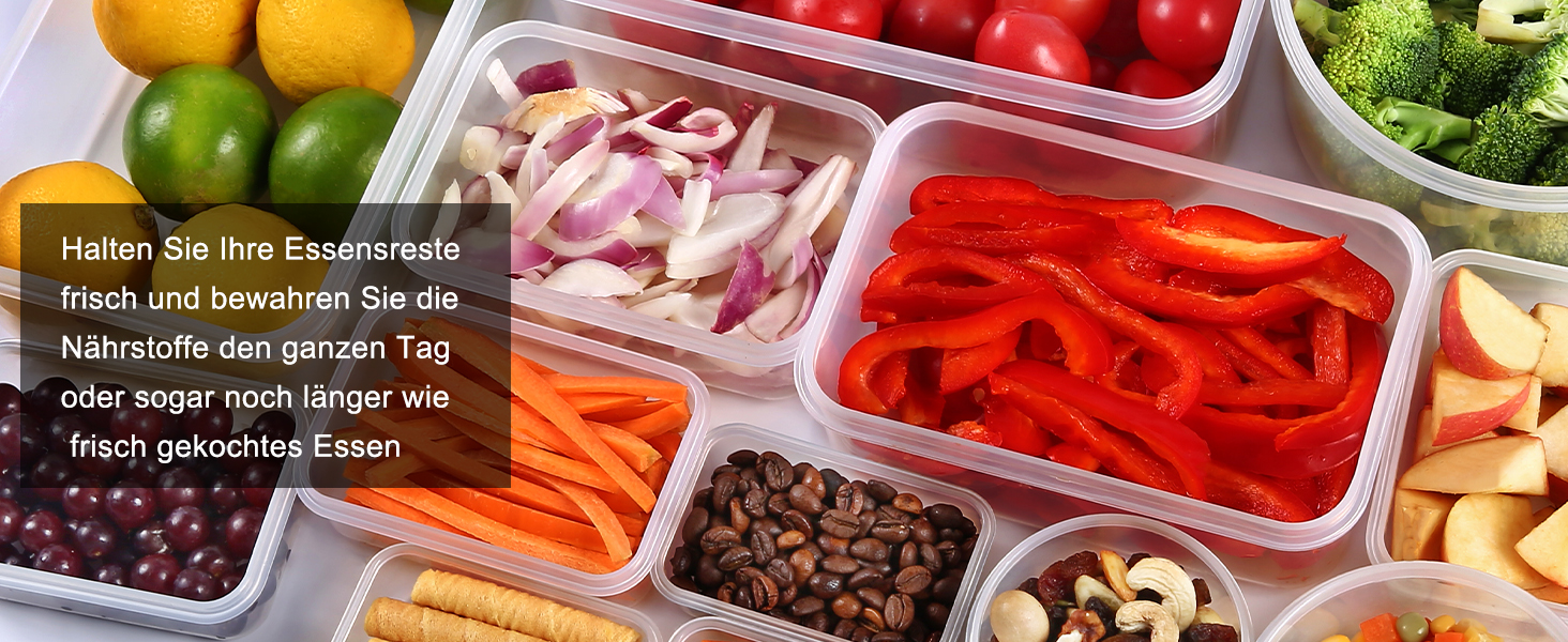 Набір контейнерів для зберігання YASHE SE-38PCS: 19 контейнерів та 19 кришок, BPA-Free, для кухні