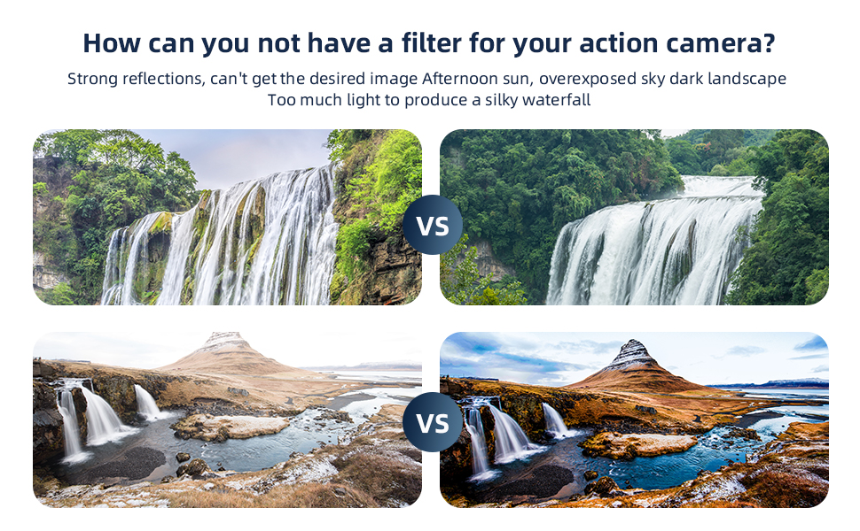 Набір фільтрів ND/CPL для DJI Osmo Action 4/5/3 Pro: ND8/ND16/ND32/CPL