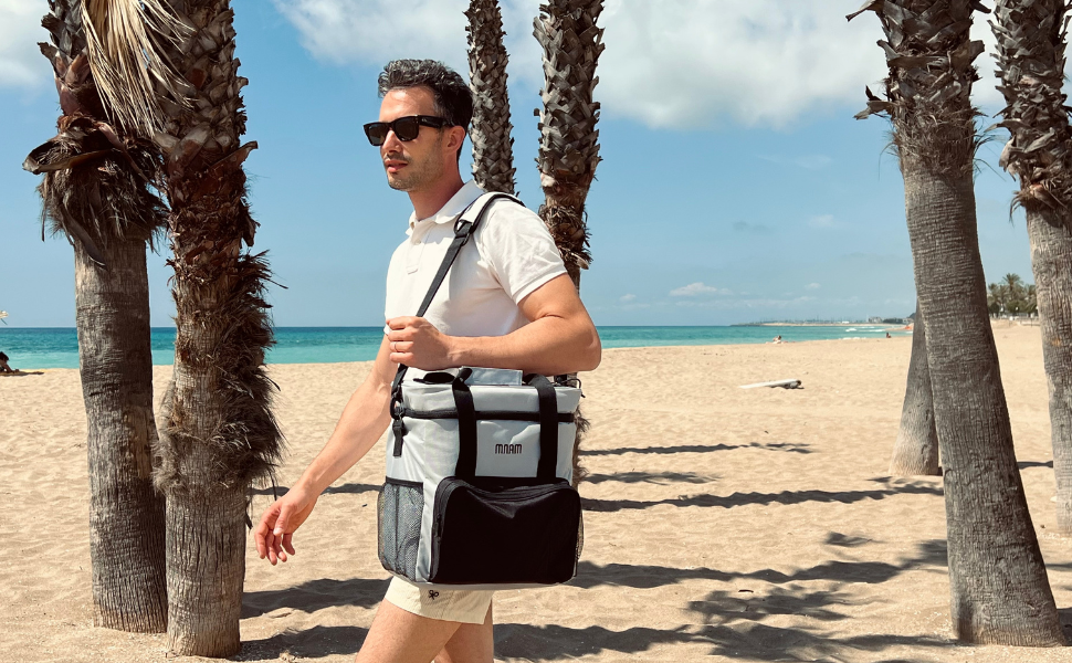 Термосумка для пікніка та транспортування їжі - 26L, складана, для пляшок та продуктів