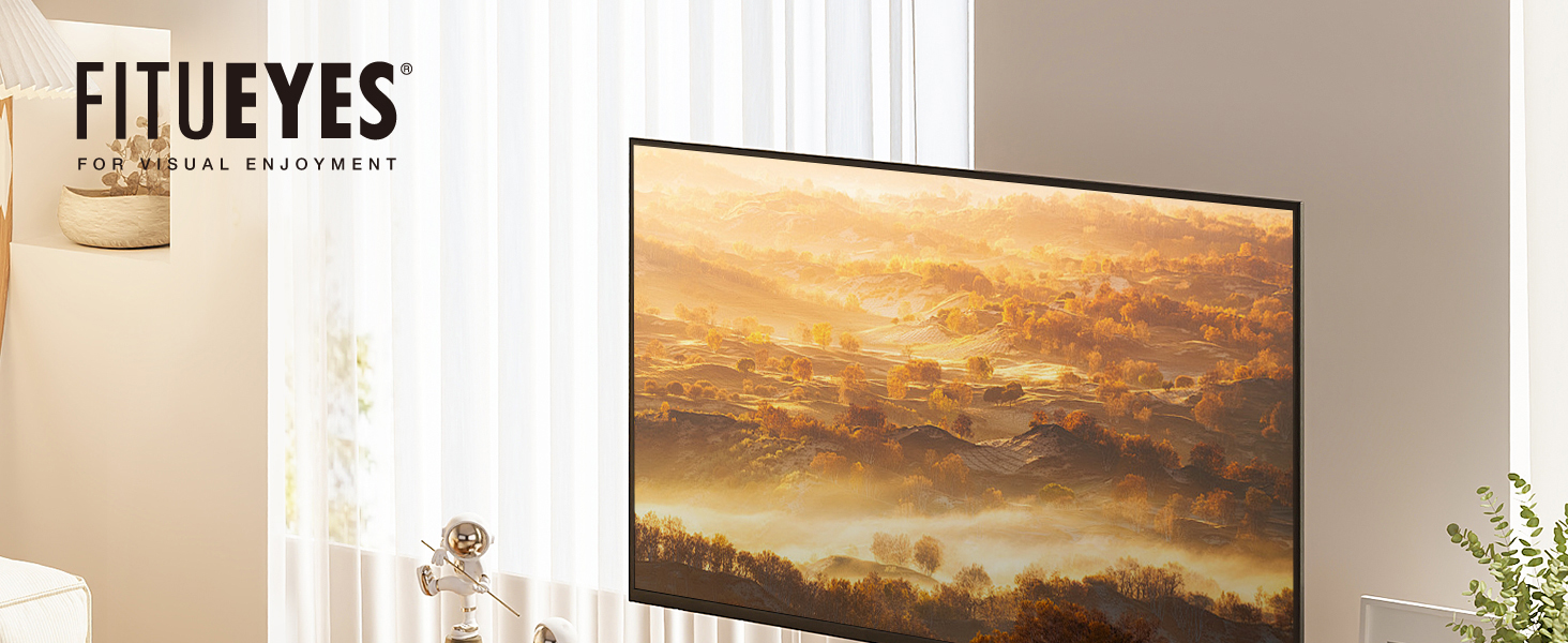 Підставка для телевізора FITUEYES, поворотна, для LCD, LED, OLED, Plasma, 40-80 дюймів, до 50 кг, VESA 600x400 мм