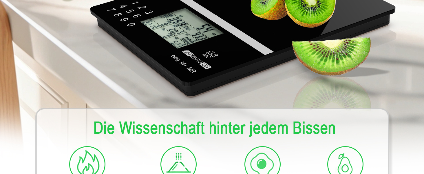 Розумна вага ACCT 5000g для харчування: з кодами продуктів, контролем порцій, для випічки та схуднення. 4 одиниці, функція тарування, батарейки
