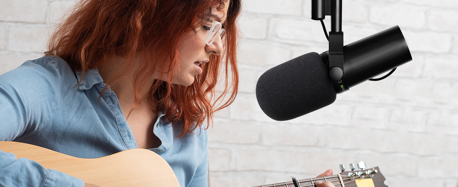 Кріплення для мікрофона YOUSHARES з поп-фільтром - настільний кронштейн для Shure SM7dB та інших мікрофонів