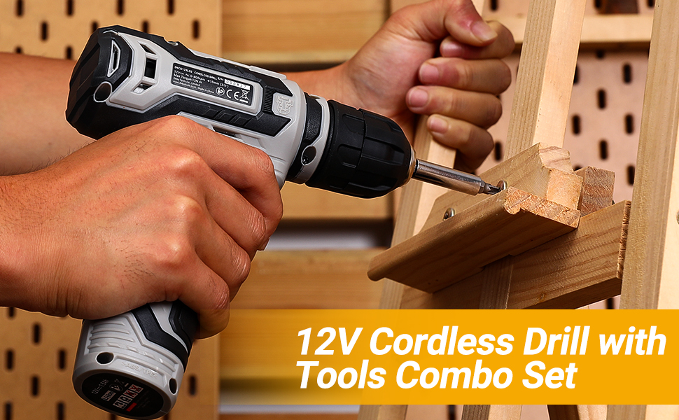 Набір інструментів DEKO 133-частини: акумуляторний дриль-шуруповерт, для ремонту та домашнього майстерства